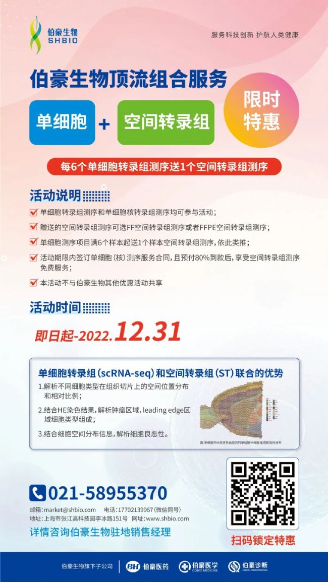 頂流組合『單細胞+空間轉(zhuǎn)錄組』,限時特惠不容錯過